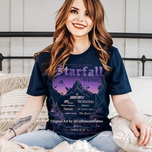 Officially Licensed Starfall Shirt ACOTAR Shirt Sarah J Maas Merch Velaris Throne of Glass Crescent City Bookish Shirt