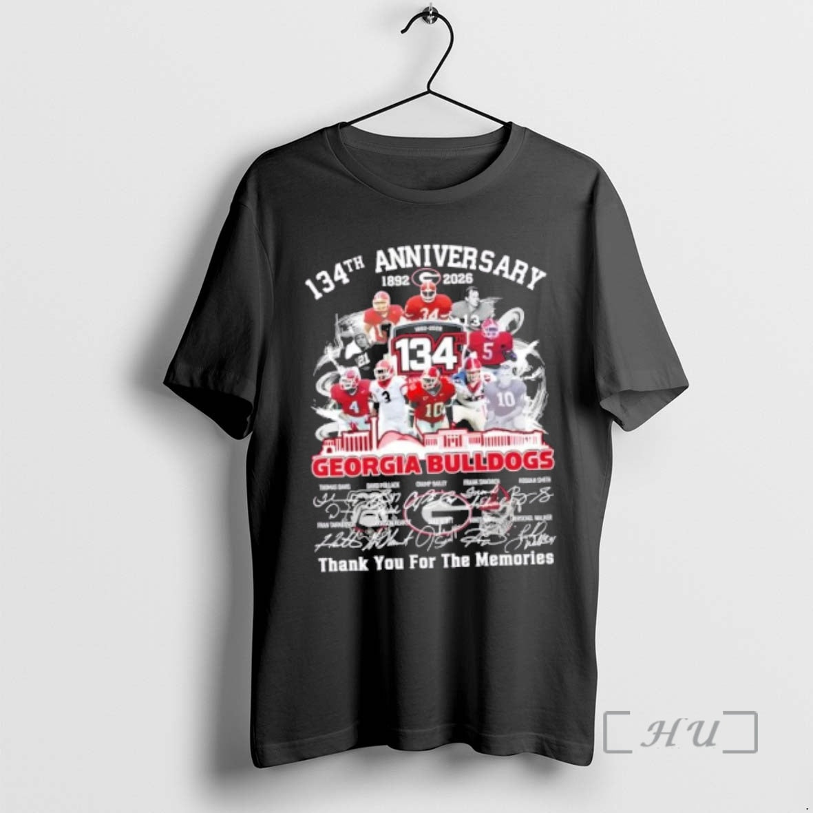 Officials 134th Anniversary 1892 2026 Georgia Bulldogs Thomas Davis And Legends Thank You For The T-Shirts, Hoodie,...