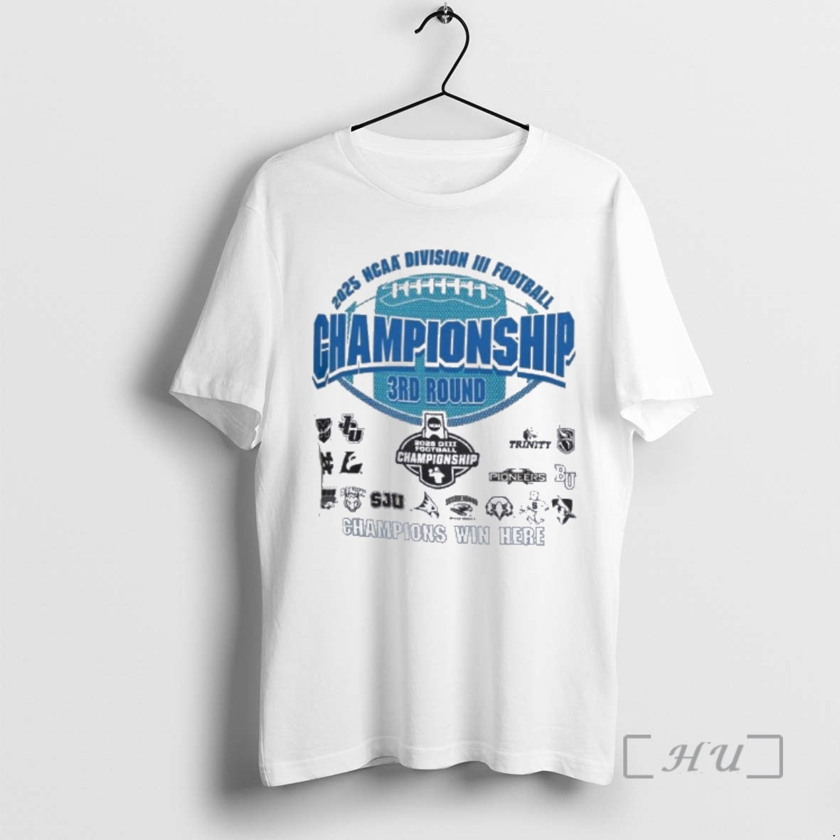 Officials 2025 Ncaa Diii Football Championship 3rd Round T-Shirts, Hoodie, Sweatshirt | DripVista.com