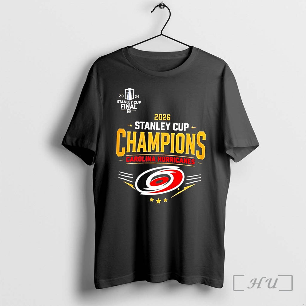 Officials 2026 Stanley Cup Champions 2026 Carolina Hurricanes Hockey Tee