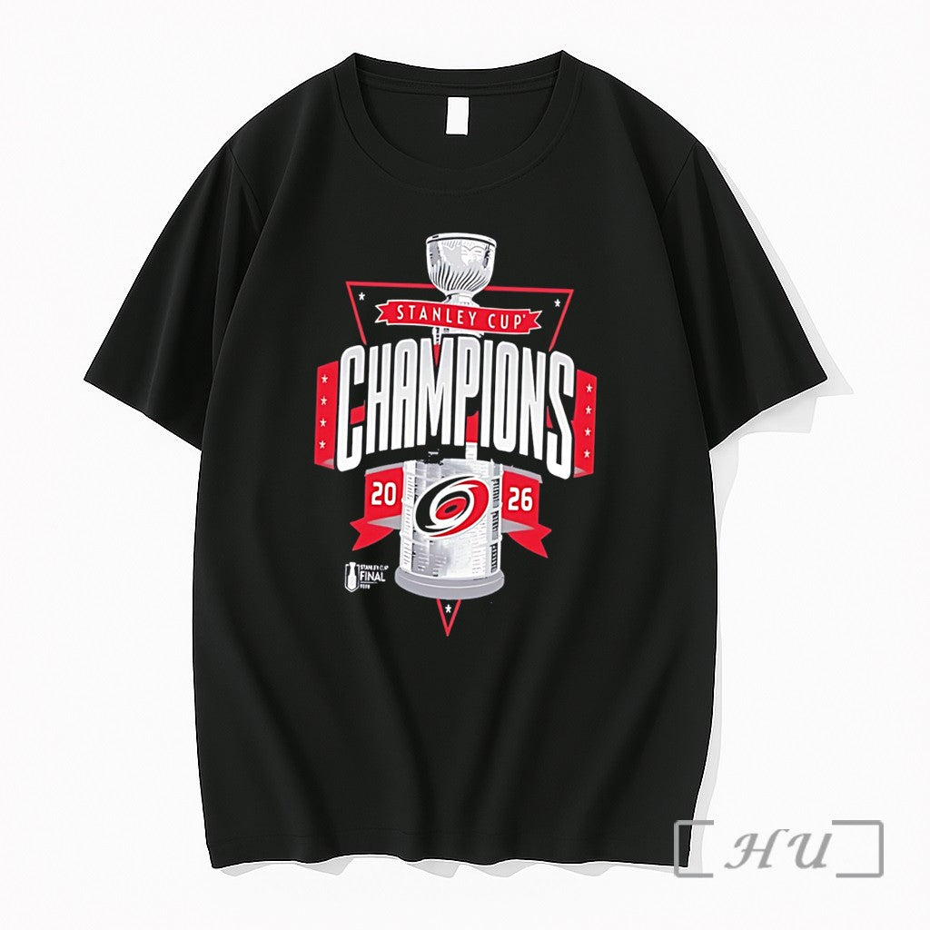Officials 2026 Stanley Cup Champions Carolina Hurricanes Logo Tee