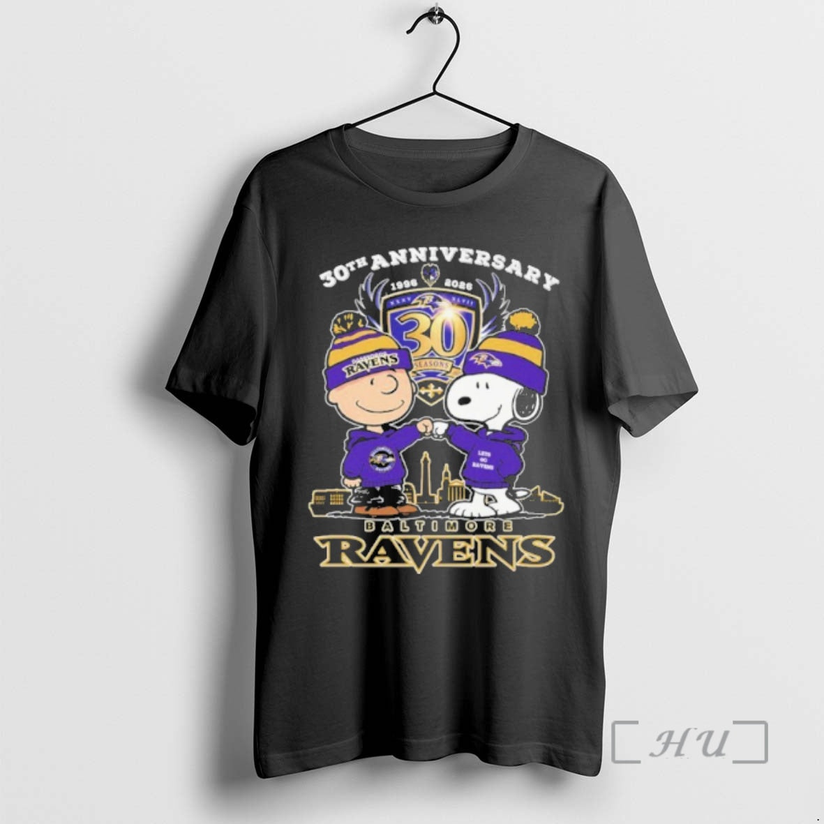 Officials 30th Anniversary Baltimore Ravens Peanuts T-Shirts, Hoodie, Sweatshirt | DripVista.com