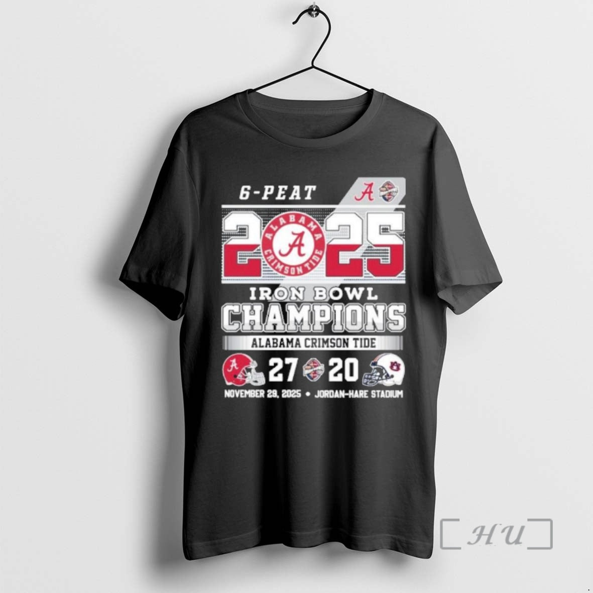 Officials 6 Peat 2025 Iron Bowl Champions Alabama 27 20 Auburn Score Premium T Shirts Hoodie, Sweatshirt | DripVista.com
