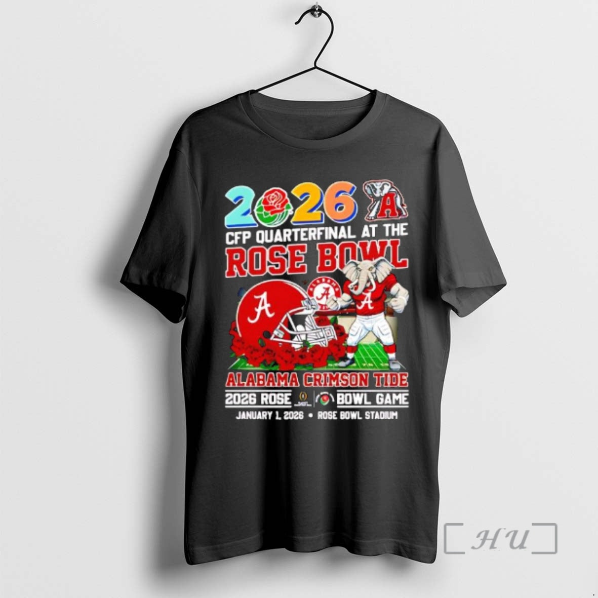 Officials Alabama Rose Bowl 2026 Cfp Quaterfinal T-Shirts, Hoodie, Sweatshirt | DripVista.com