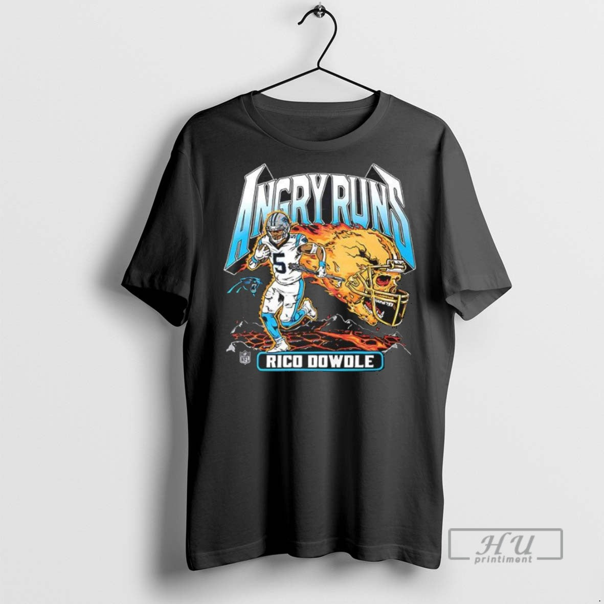 Officials Angry Runs 2025 Panthers Rico Dowdle T Shirt Sweatshirt Hoodies