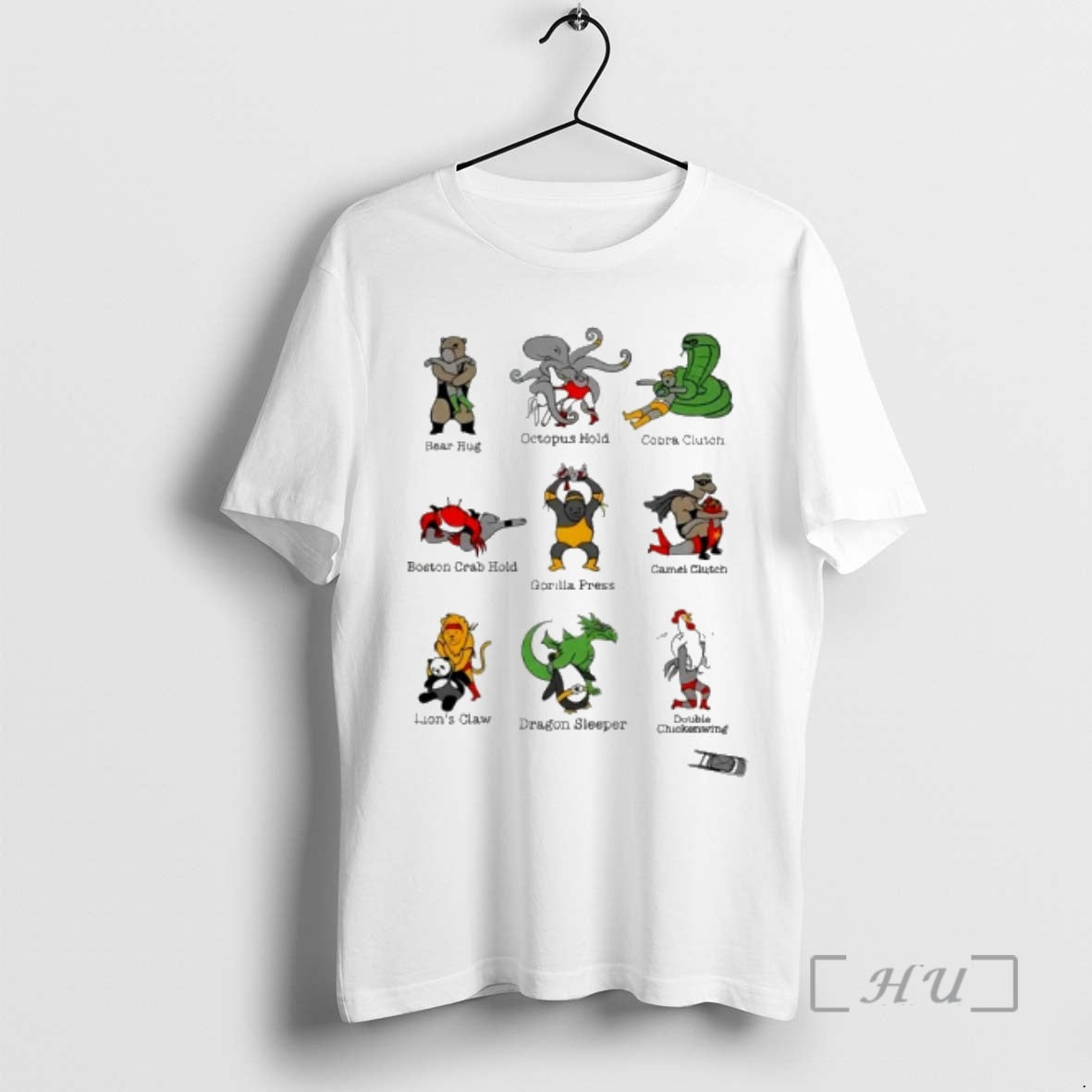 Officials Animals Performing Wrestling Moves Named After Themselves T-Shirts, Hoodie, Sweatshirt | DripVista.com
