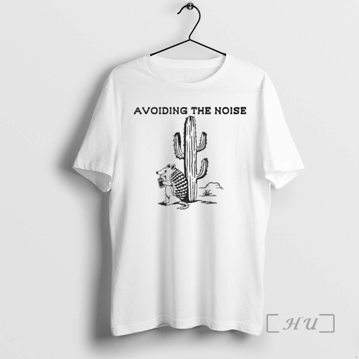 Officials Avoiding The Noise Armadillo Drinking Under Saguaro Cactus Desert T-Shirts, Hoodie, Sweatshirt | DripVista.com