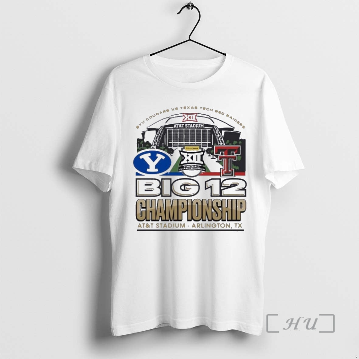 Officials Byu Vs Texas Tech 2025 Big 12 Football Championship Att Stadium Premium T Shirts Hoodie, Sweatshirt | DripVista.com