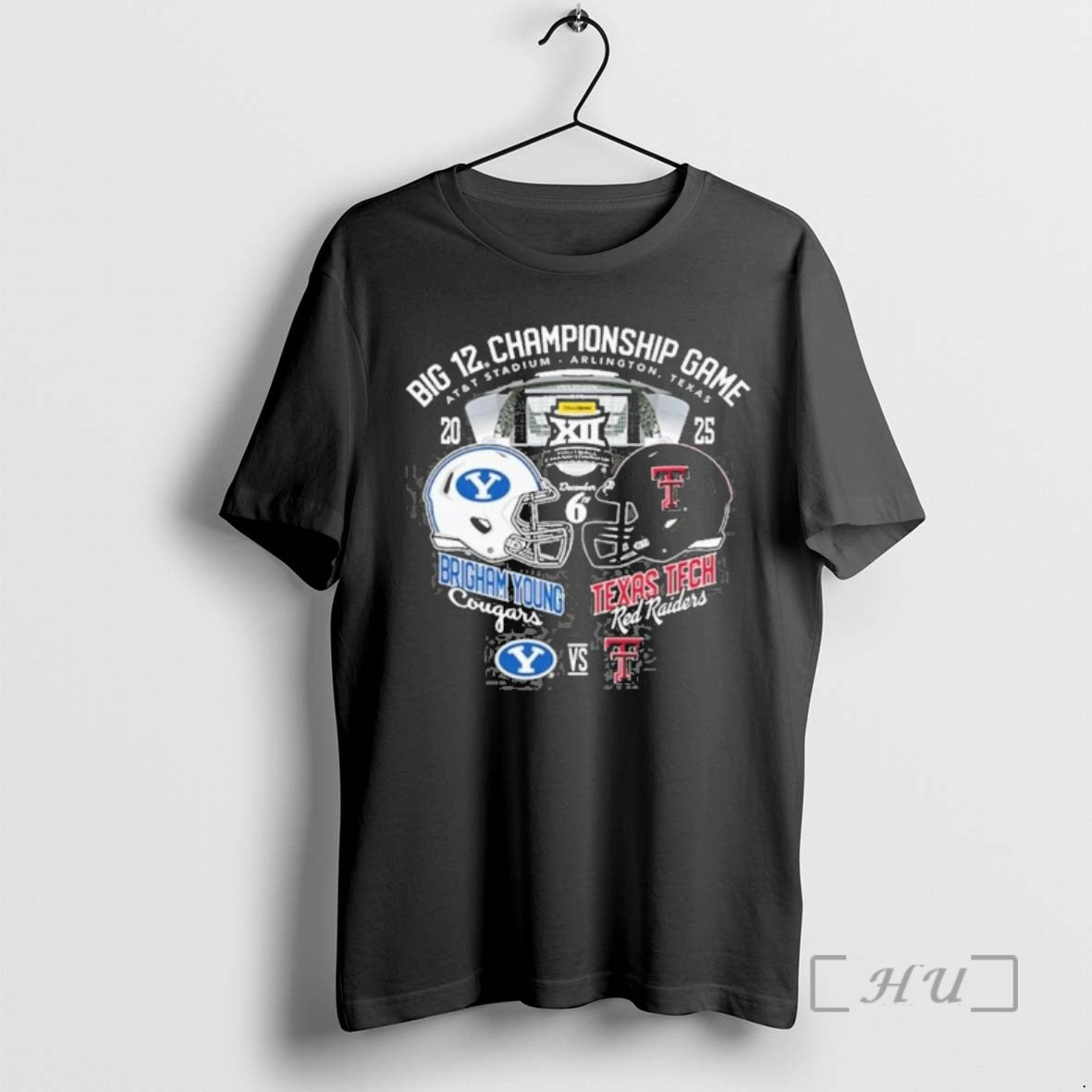 Officials Byu Vs Texas Tech 2025 Big 12 Football Championship Game Matchup Premium T Shirts Hoodie, Sweatshirt