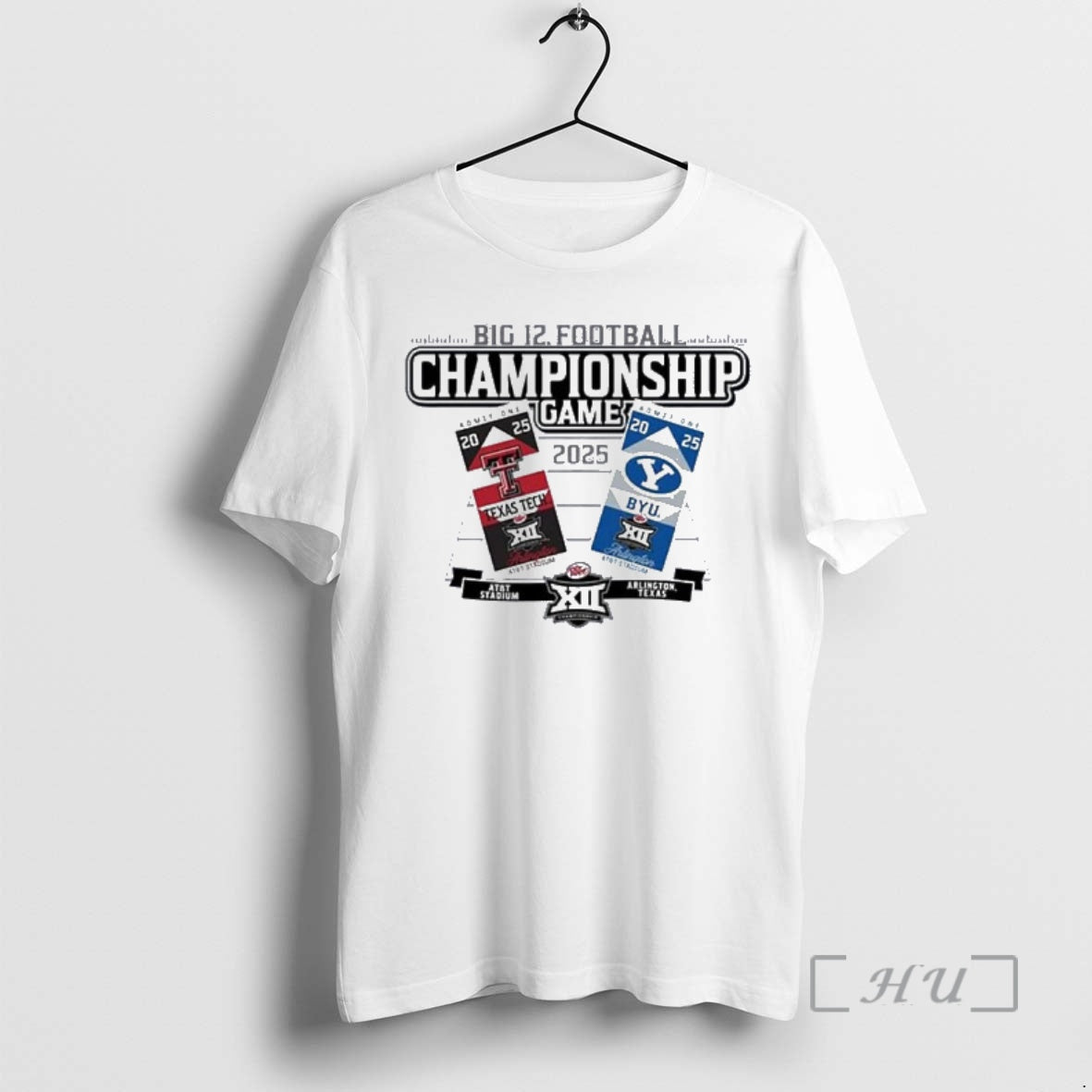 Officials Byu Vs Texas Tech Football 2025 Big 12 Championship Game Ticket Premium T Shirts Hoodie, Sweatshirt | DripVista.com