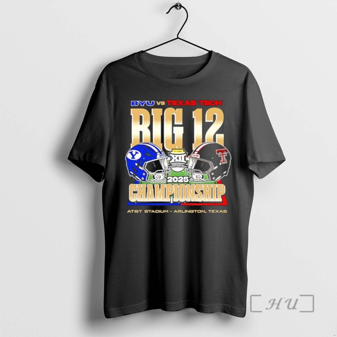 Officials Byu Vs Texas Tech 2025 Big Ten Football Championship Helmets Premium T Shirts Sweater Hoodie, Sweatshirt