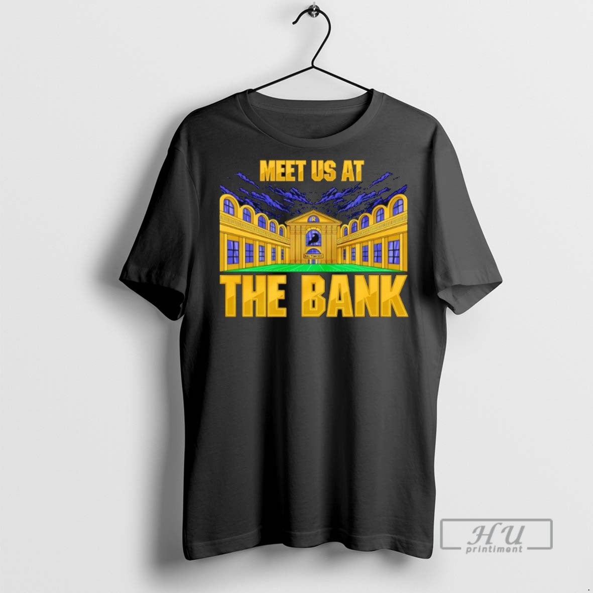Officials Baltimore Ravens Meet Us At The Bank T Shirts Sweatshirt Hoodies