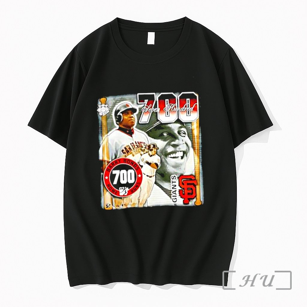 Officials Barry Bonds San Francisco Giants 700 Home Runs Mlb Seven Hundred Premium T Shirts