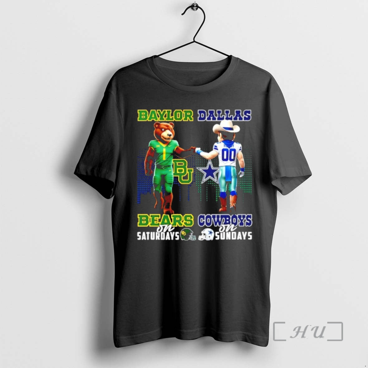 Officials Baylor Bears On Saturdays Vs Dallas Cowboys On Sundays Mascot Skyline Premium T Shirts Hoodie, Sweatshirt