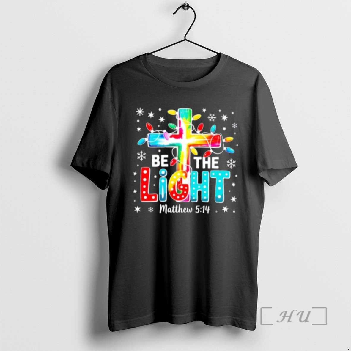 Officials Be The Light Christmas Lights Cross T-Shirts, Hoodie, Sweatshirt | DripVista.com