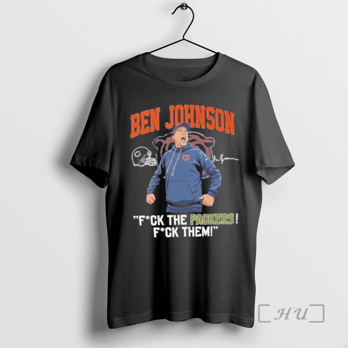Officials Ben Johnson Fuck The Packers Fuck Them Signature T-Shirts, Hoodie, Sweatshirt | DripVista.com