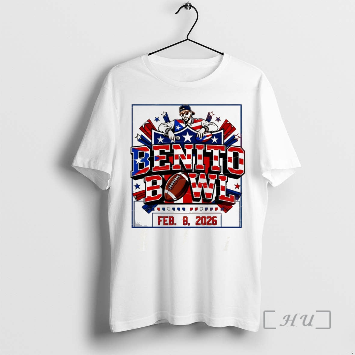 Officials Benito Bowl Feb 8 2026 Puerto Rico Flag Stars Football Premium T Shirts Sweater Hoodie, Sweatshirt | DripVista.com