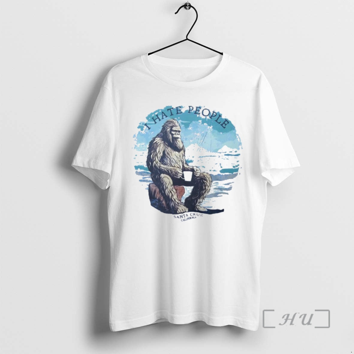 Officials Bigfoot Santa Cruz I Hate Peole T-Shirts, Hoodie, Sweatshirt | DripVista.com