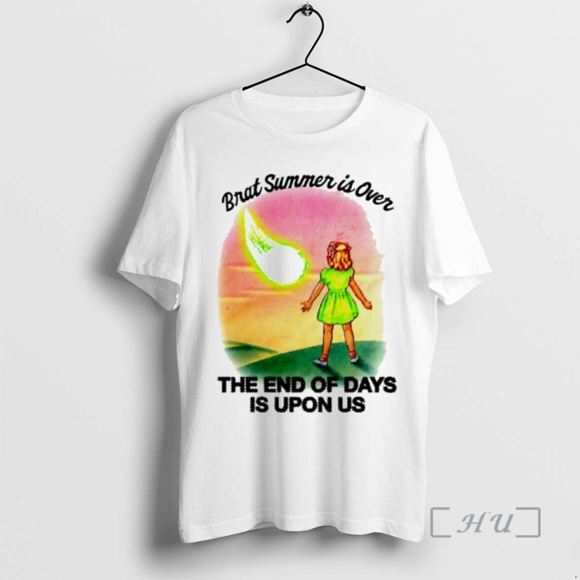 Officials Brat Summer Is Over The End Of Days Is Upon Us Graphic Premium T-Shirts, Hoodie, Sweatshirt | DripVista.com