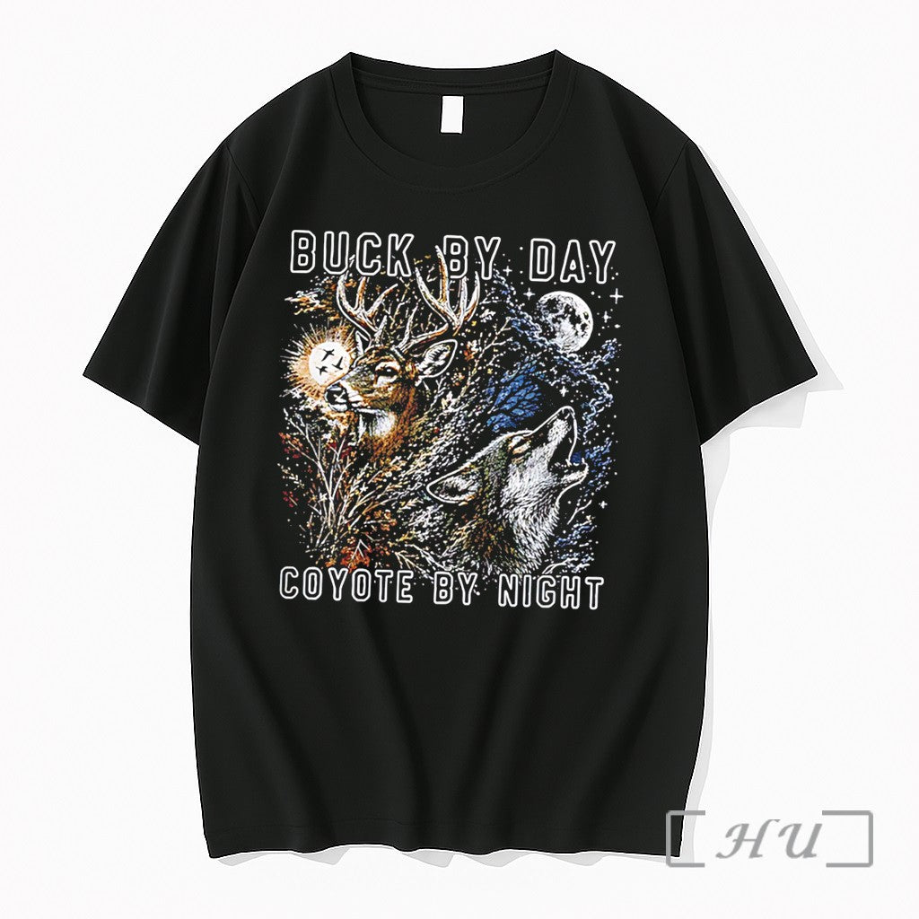 Officials Buck By Day Coyote By Night Vintage Tee