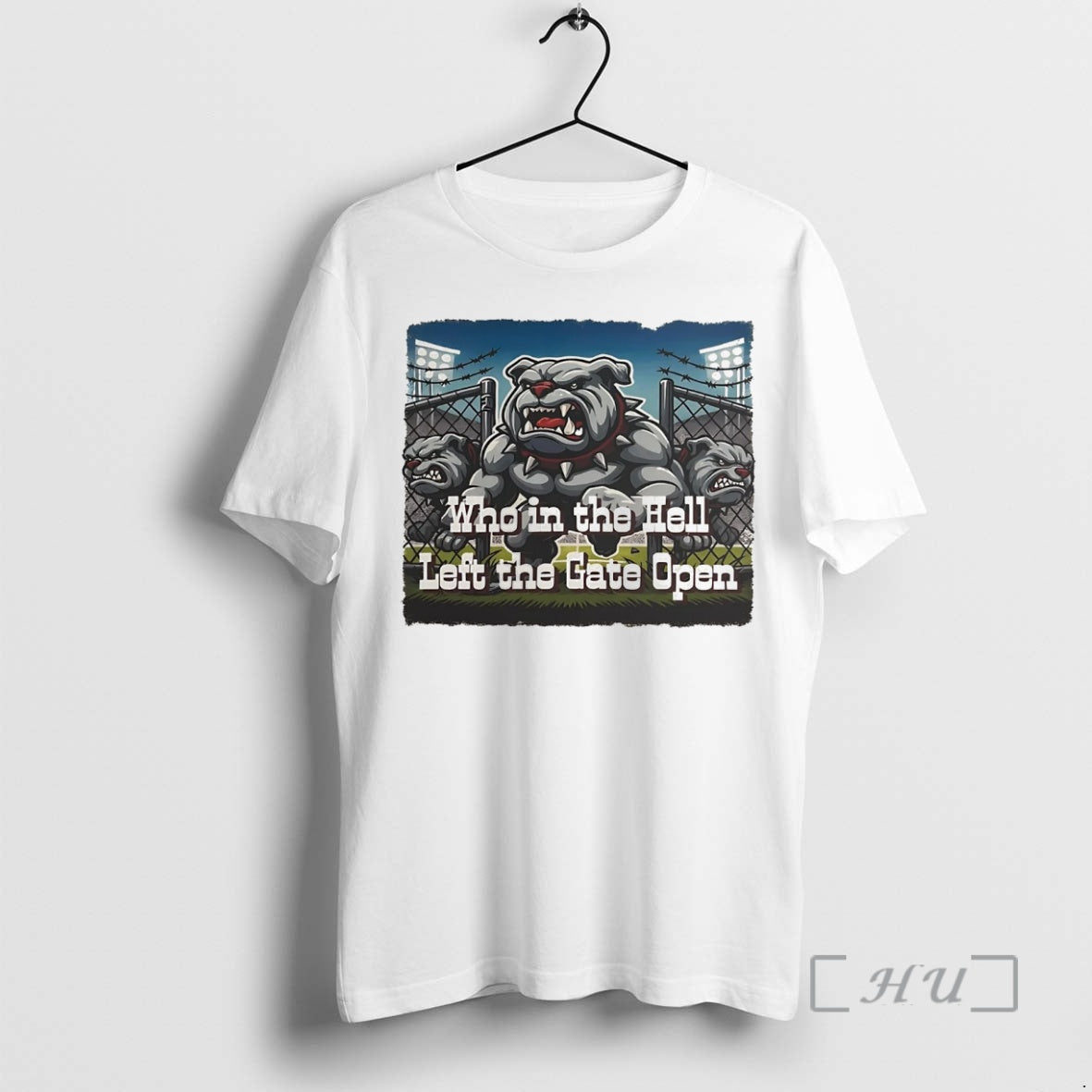 Officials Bulldogs Baseball Who In The Hell Left The Gate Open Premium T Shirts Sweater Hoodie, Sweatshirt | DripVista.com