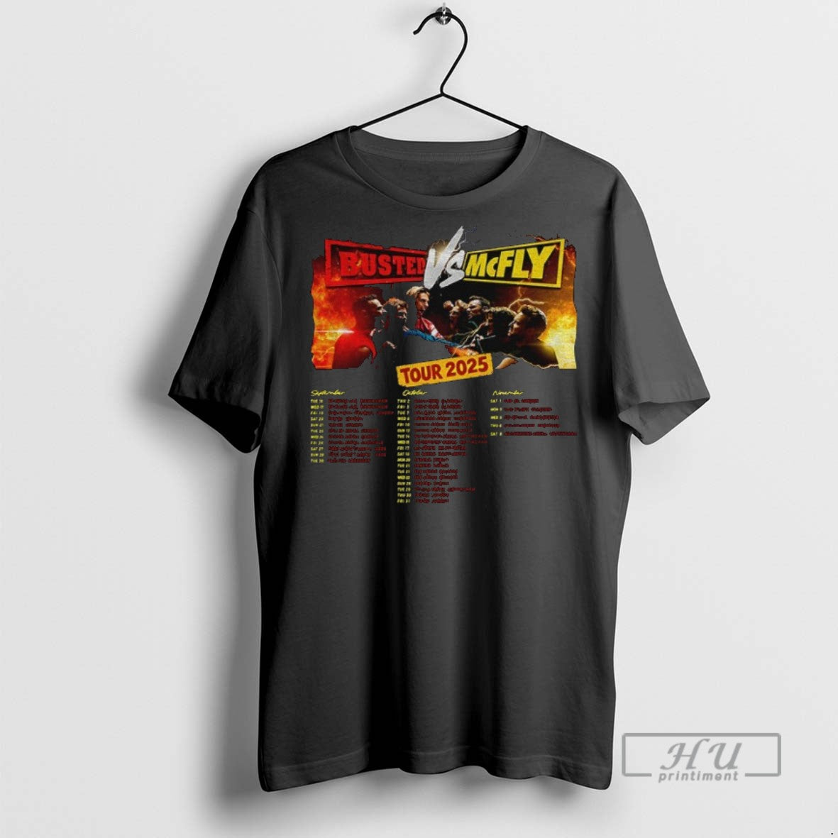 Officials Busted Vs Mcfly Tour 2025 World Tour T Shirt Sweatshirt Hoodies