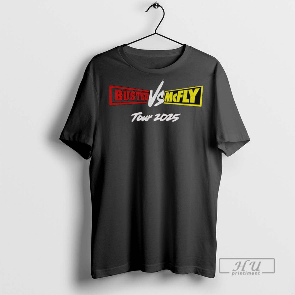 Officials Busted Vs Mcfly Tour 2025 Logo T Shirt Sweatshirt Hoodies