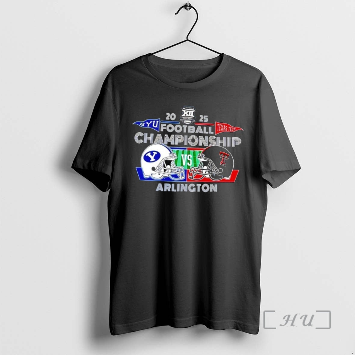 Officials Byu Cougars Vs Texas Tech Red Raiders 2025 Football Championship Arlingtom Premium T Shirts Hoodie, Sweatshirt