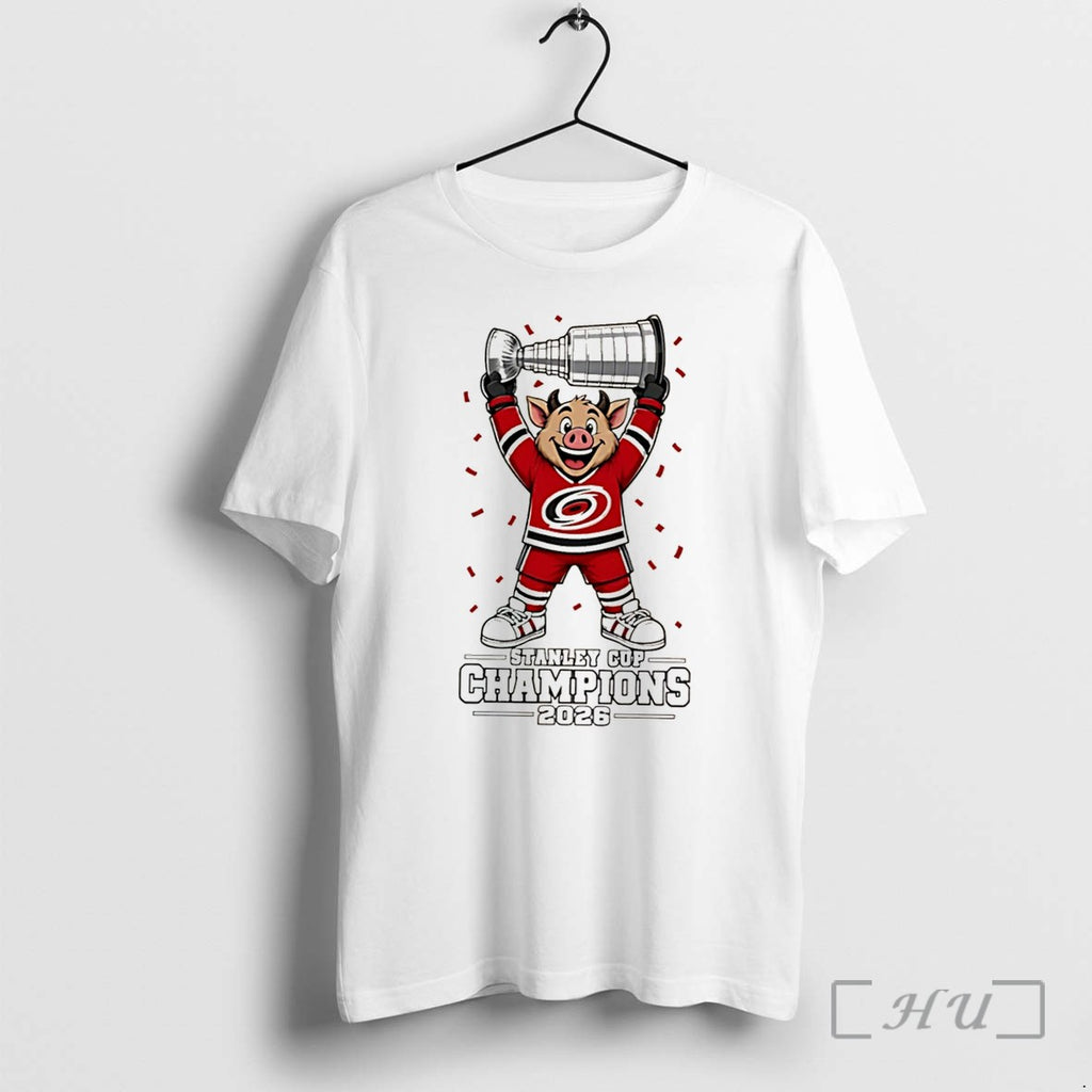 Officials Carolina Hurricanes 2026 Nhl Stanley Cup Champions Mascot Tee