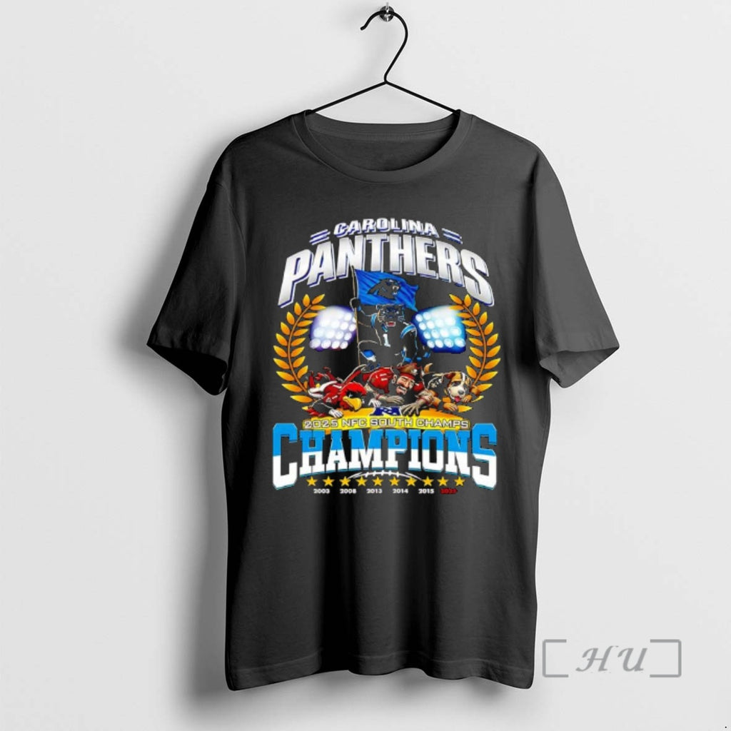 Officials Carolina Panthers Nfc South 2025 Champions Division T-Shirts, Hoodie, Sweatshirt | DripVista.com
