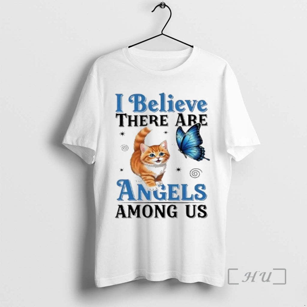 Officials Cat I Believe There Are Angels Among Us T-Shirts, Hoodie, Sweatshirt | DripVista.com
