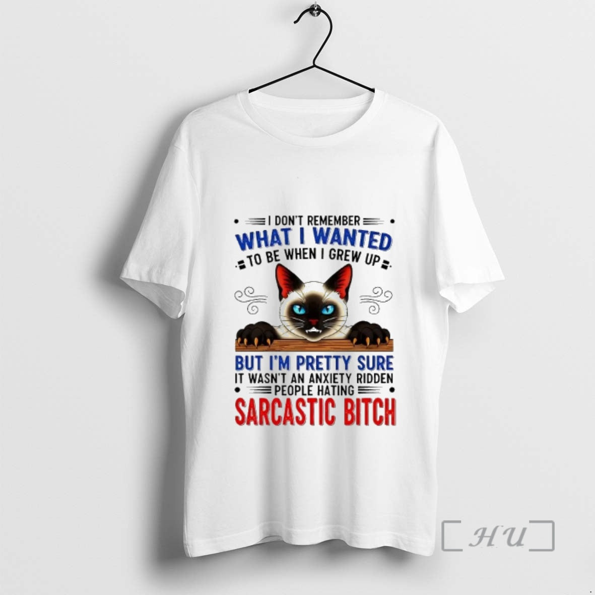 Officials Cat I Dont Remember What I Wanted To Be I Grew Up Sarcastic Bitch T-Shirts, Hoodie, Sweatshirt | DripVista.com
