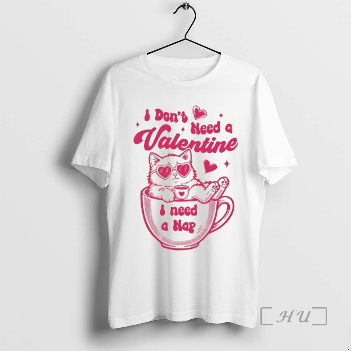Officials Cat Lover I Dont Need Valentine I Need A Nap Funny Premium T Shirts Hoodie, Sweatshirt | DripVista.com