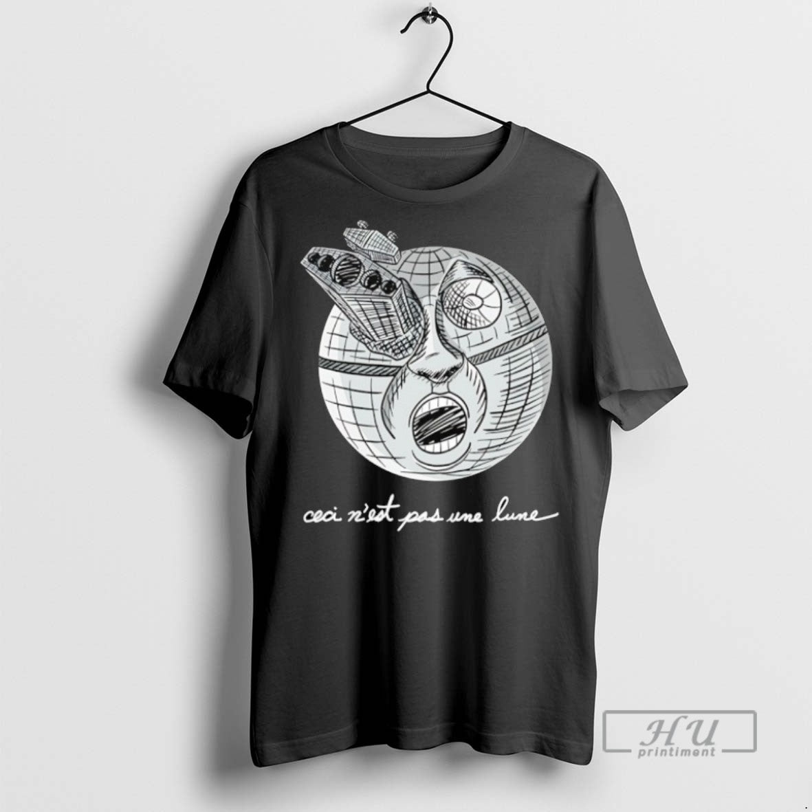 Officials Ceci Nest Pas Une Lune The Death Star T Shirt Sweatshirt Hoodies