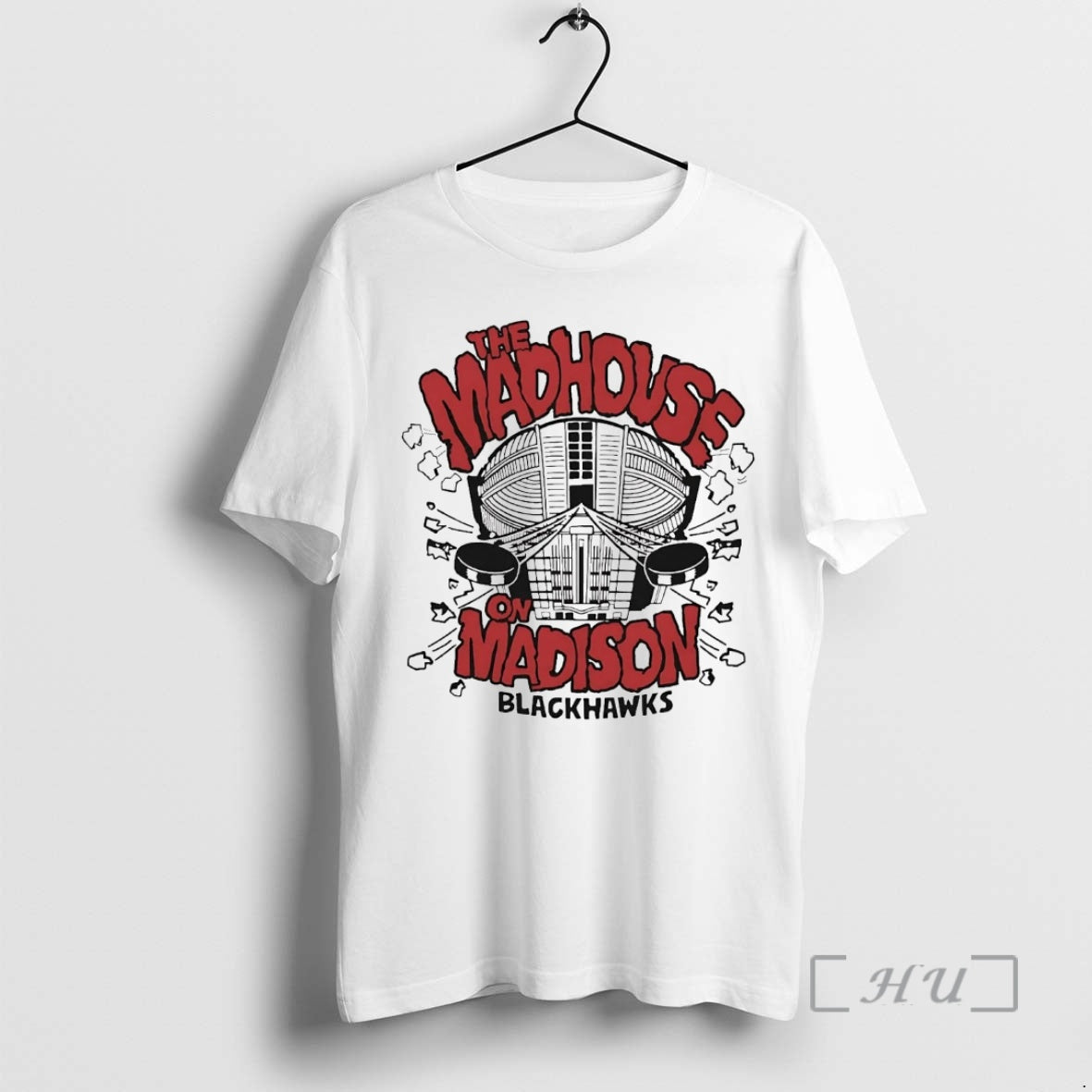 Officials Chicago Blackhawks The Madhouse On Madison T-Shirts, Hoodie, Sweatshirt | DripVista.com