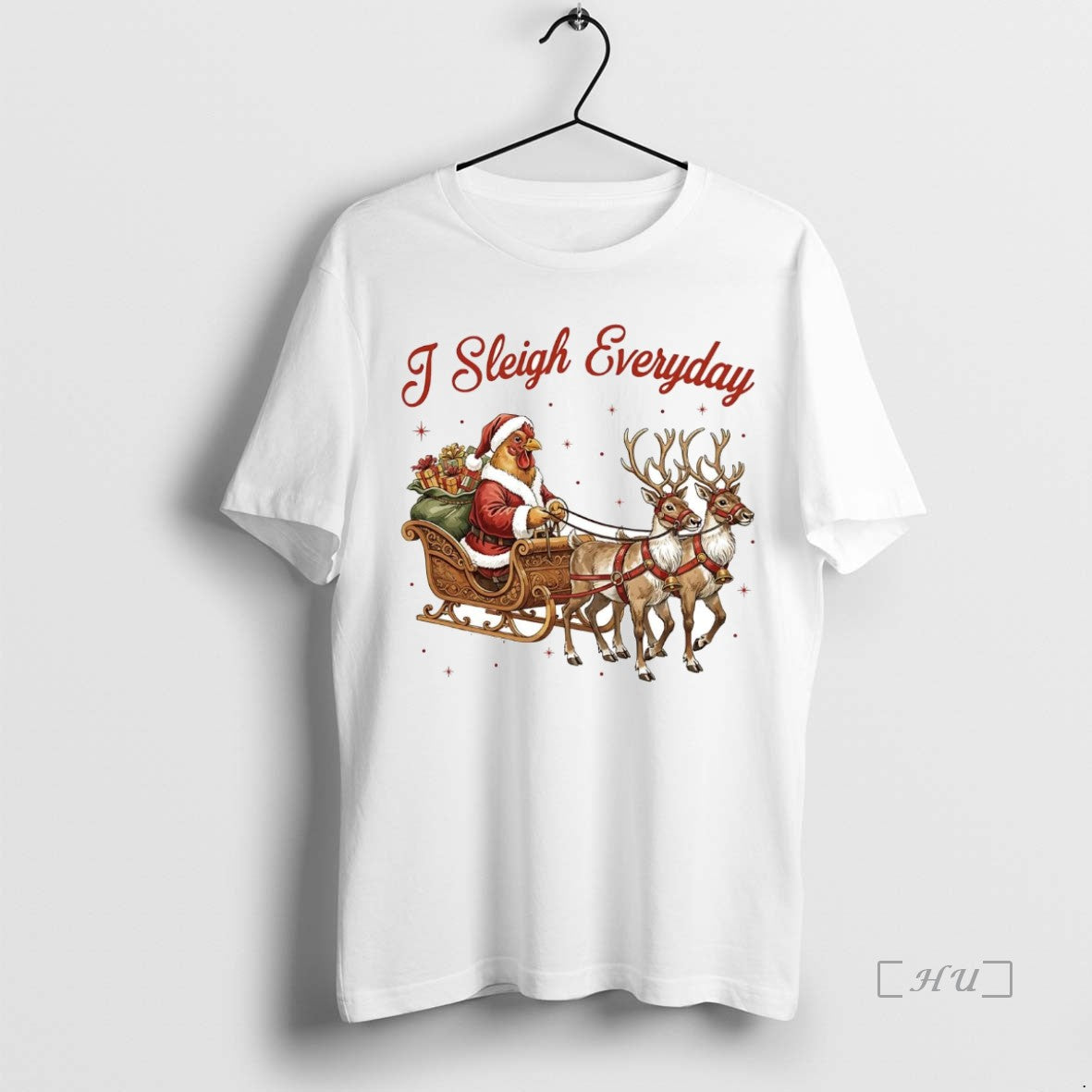 Officials Chicken I Sleigh Everyday Christmas T-Shirts, Hoodie, Sweatshirt | DripVista.com