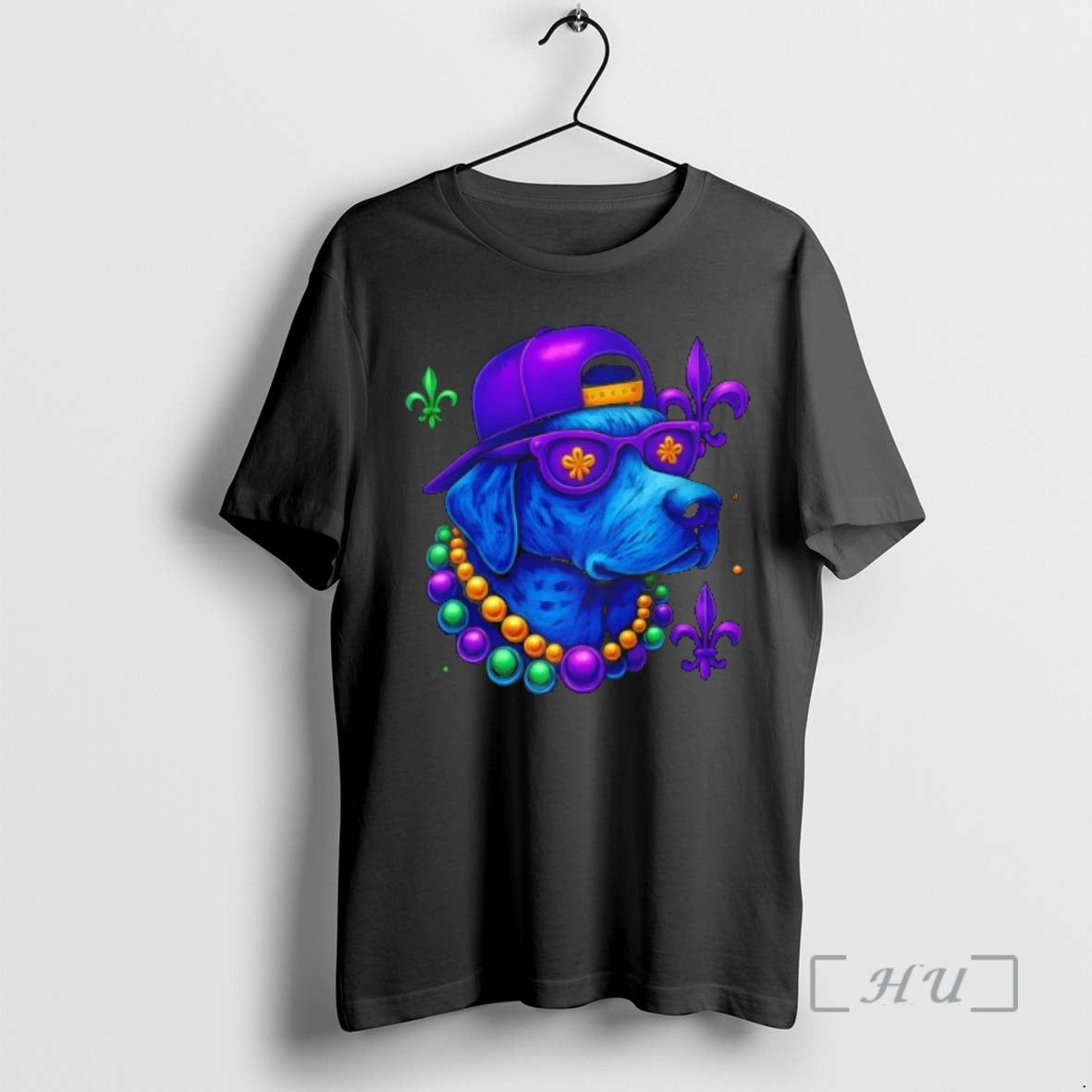 Officials Cool Mardi Gras Purple Spade Dog Graphic T-Shirts, Hoodie, Sweatshirt | DripVista.com