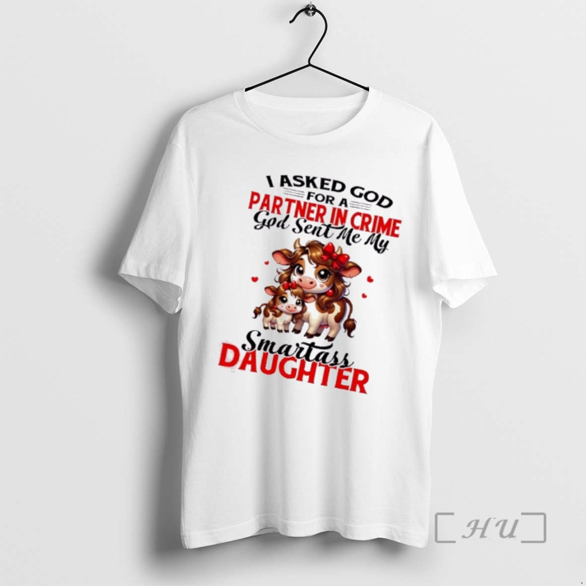 Officials Cows I Asked God For A Partner In Crime God Sent Me My Smartass T-Shirts, Hoodie, Sweatshirt | DripVista.com