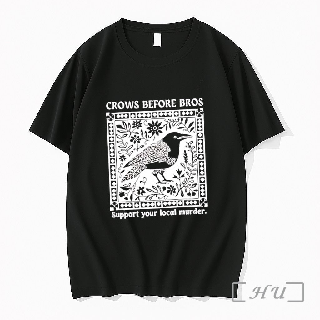 Officials Crow Bird Murder Crows Before Bros Support Your Local Murder Premium T Shirts Sweater