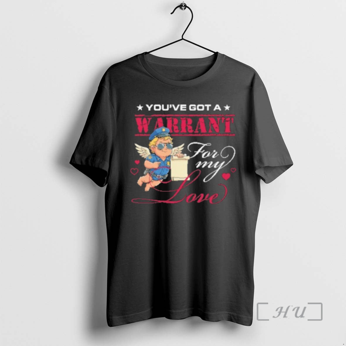 Officials Cupid Youve Got A Warrant For My Love Valentine Day Premium T Shirts Sweater Hoodie, Sweatshirt | DripVista.com