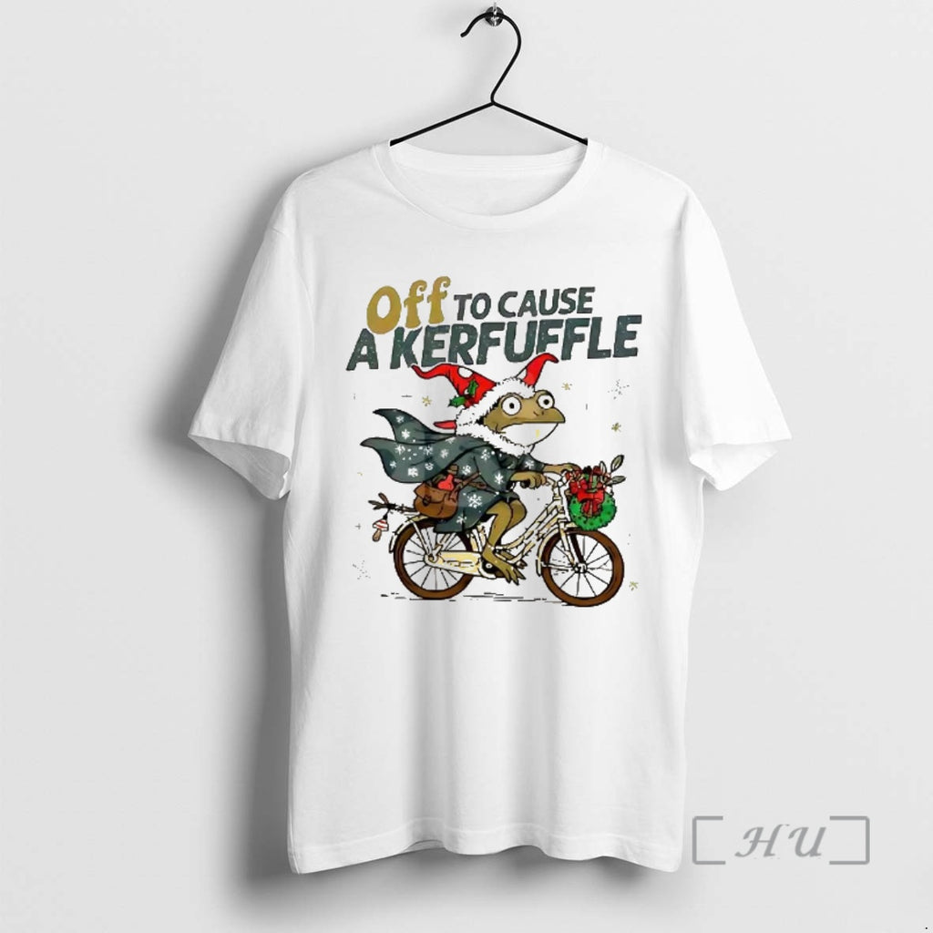 Officials Cycling Frog Off To Cause Kerfuffle Christmas T-Shirts, Hoodie, Sweatshirt | DripVista.com