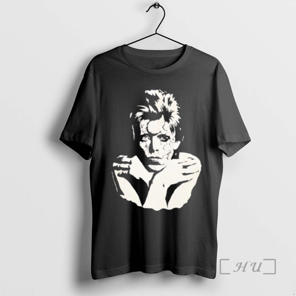 Officials David Bowie Portrait Classic Retro Black T-Shirts, Hoodie, Sweatshirt | DripVista.com