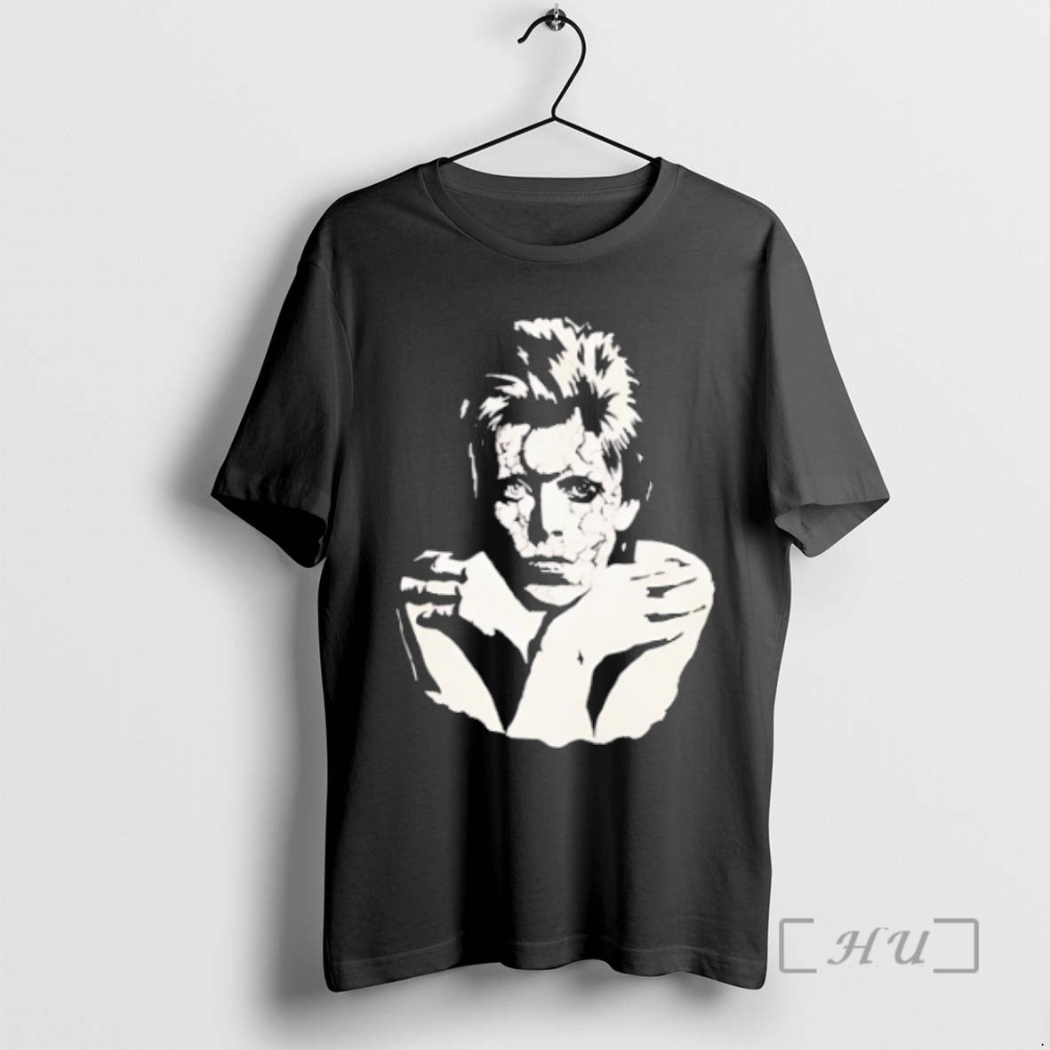 Officials David Bowie Portrait Classic Retro Black T-Shirts, Hoodie, Sweatshirt | DripVista.com