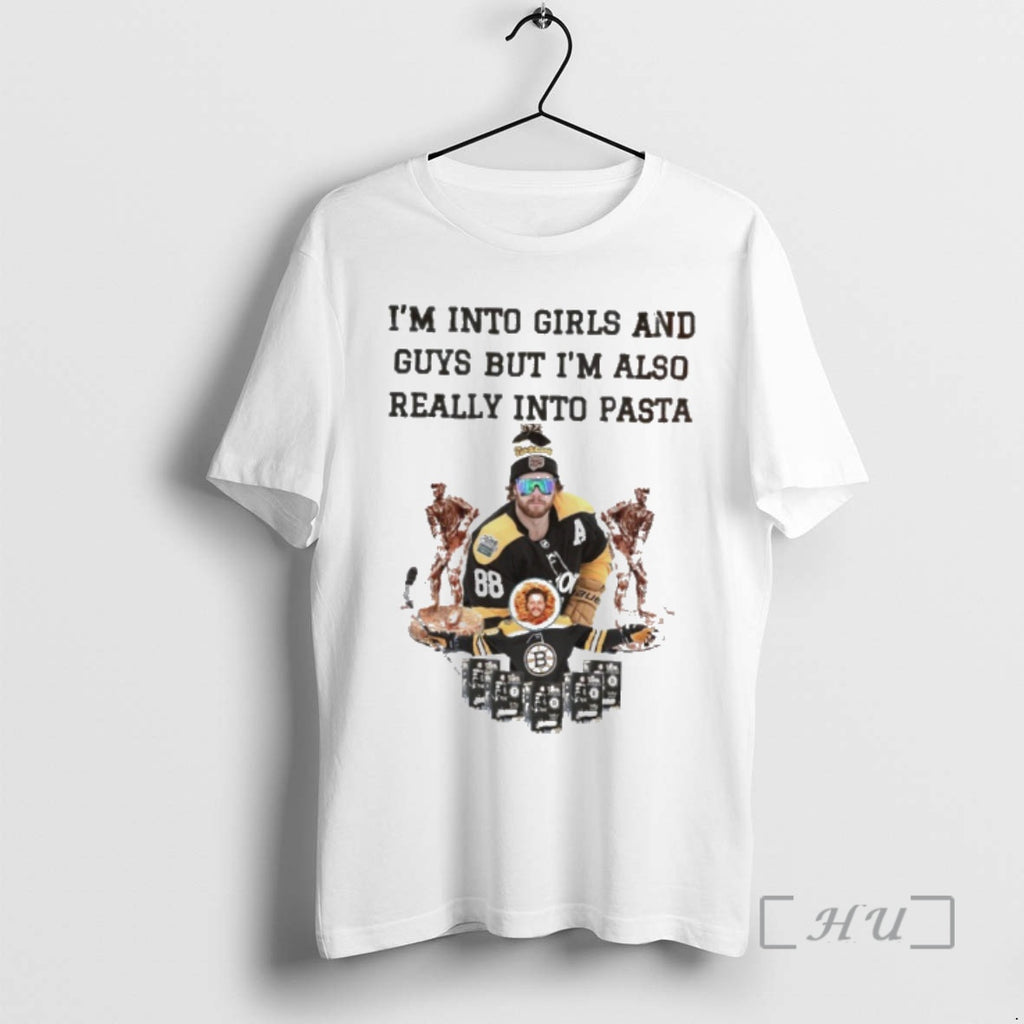 Officials David Pastrnak Boston Bruins Im Into Girls And Guys But Im Also Really Into T-Shirts, Hoodie, Sweatshirt