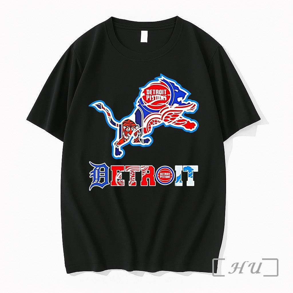 Officials Detroit Sports Mashup Featuring Pistons Lions Tigers And Red Wings Premium T Shirts Sweater