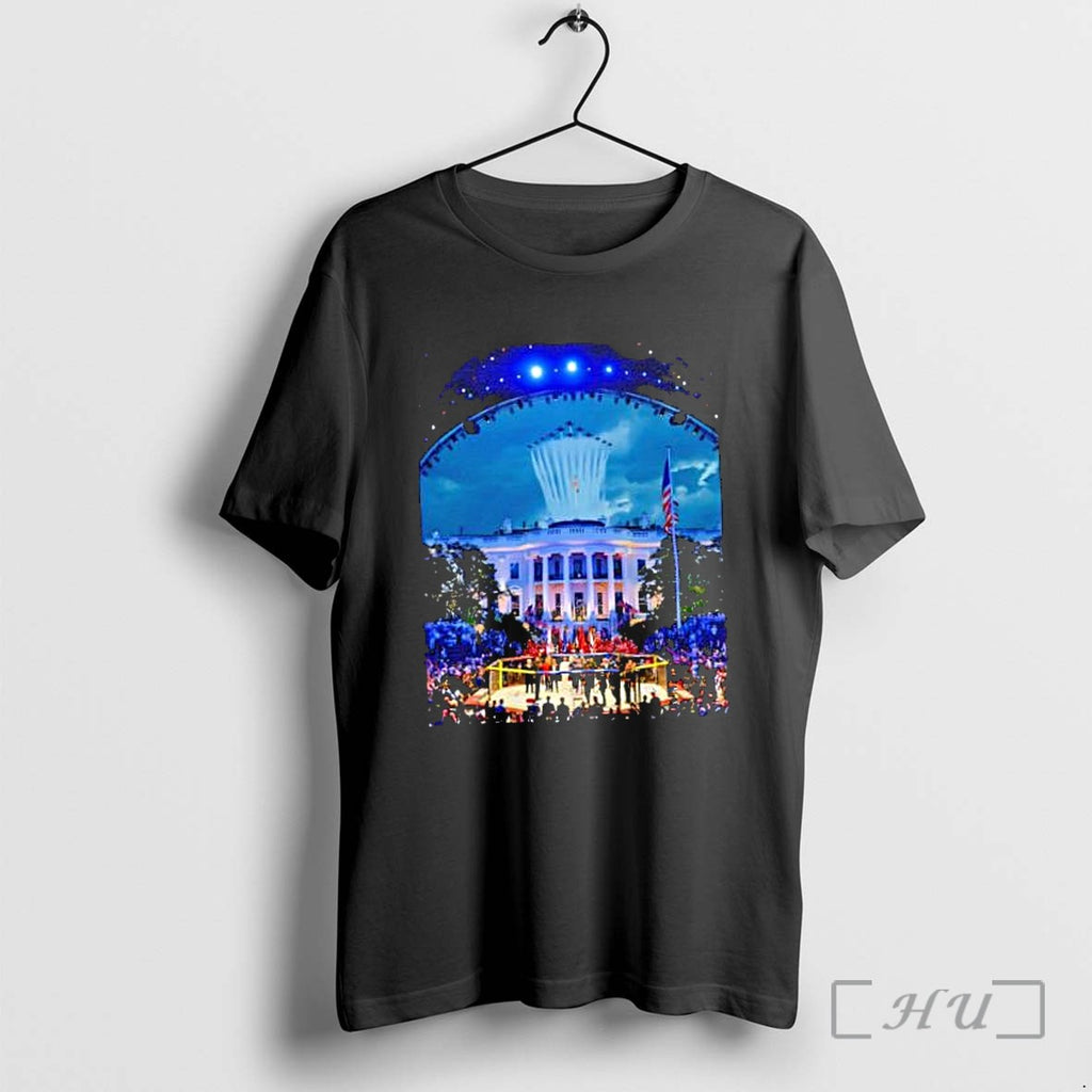 Officials Donald Trump White House Ufc Octagon Fighting Presidential Election Campaign Photo Premium T Shirts