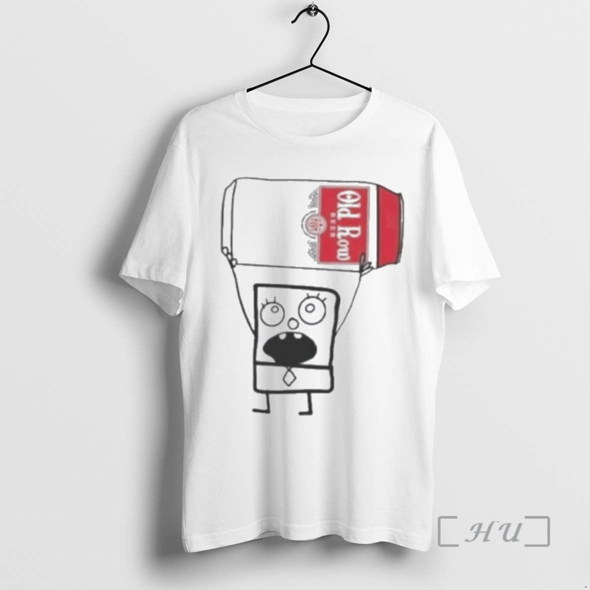 Officials Doodlebob Holding Old Row Beer Can T-Shirts, Hoodie, Sweatshirt | DripVista.com
