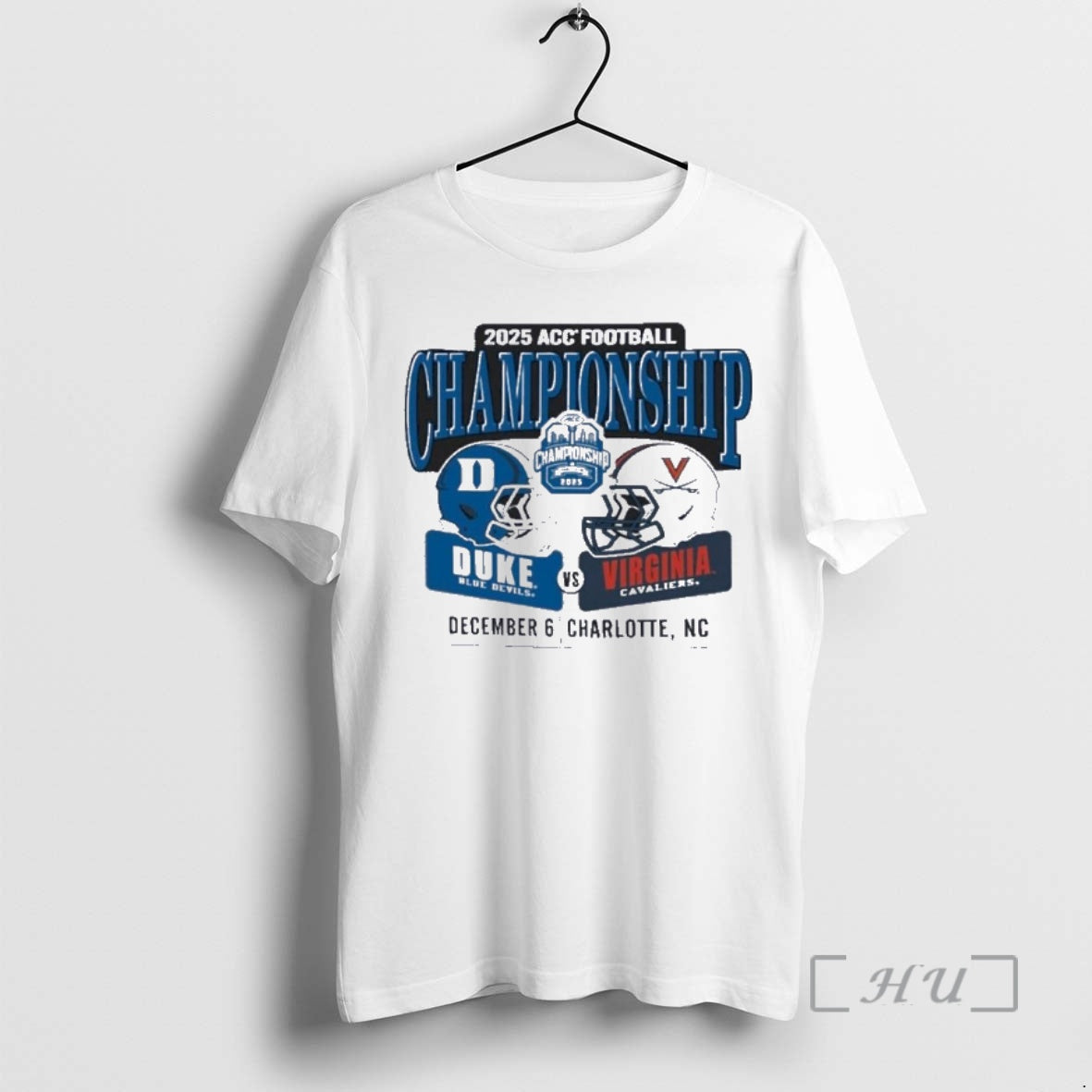 Officials Duke Vs Virginia 2025 Acc Football Championship Head To Head Premium T Shirts Sweater Hoodie, Sweatshirt