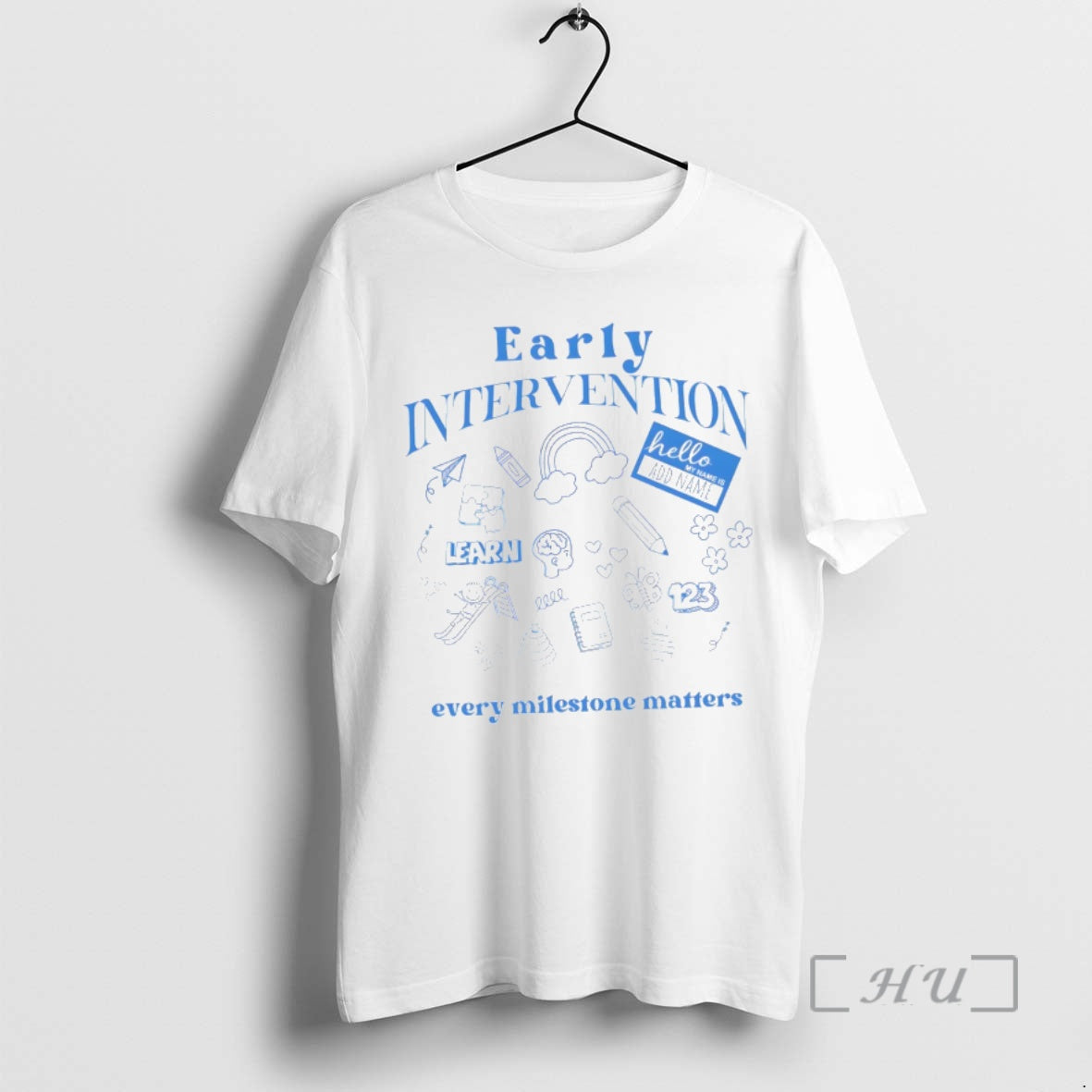 Officials Early Intervention Hello Learn Every Milestone Matters T-Shirts, Hoodie, Sweatshirt | DripVista.com