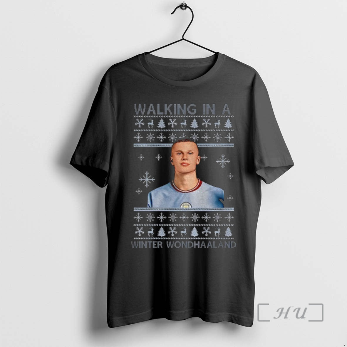 Officials Erling Haaland Manchester City Fc Walking In A Winter Wondhaaland Christmas Premium T Shirts Hoodie, Sweatshirt